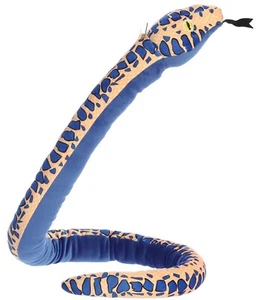 Aurora - Snake - Kusheez - 52" Blue Playful Stuffed Animal - Picture 1 of 5