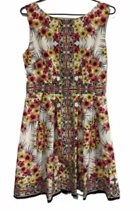 Portmans Women’s Dress Size 12 Floral Sleeveless Cocktail Wedding - Picture 1 of 9