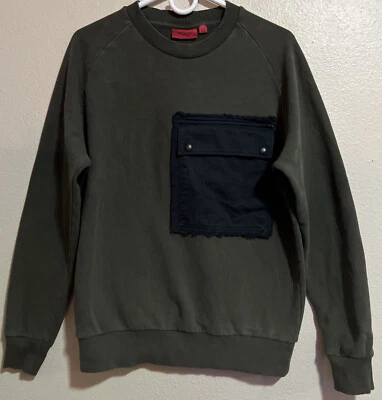 Sudadera trasera Hugo Boss con bolsillo grande, hombre talla mediana.     J1340 Foto 1 de 4