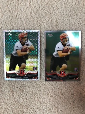 2013 Topps Chrome two (2) card lot rookie RC Rex Burkhead Refractor nice!!! - Image 1 of 2
