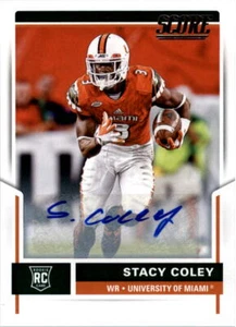 Score 2017 autógrafos de novato #408 Stacy Coley automático - casi nuevo- como nuevo - Imagen 1 de 2