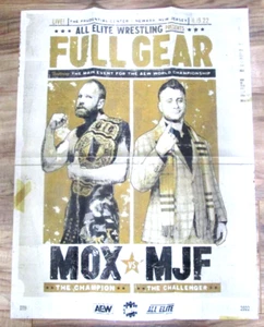 AEW MJF vs. MOXLEY Full Gear 17" x 22" Poster All Elite Crate - Picture 1 of 1