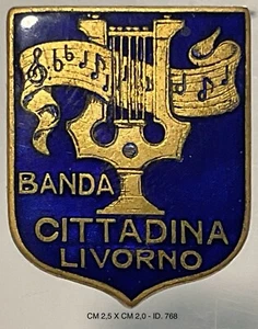 LIVORNO BANDA CITTADINA DISTINTIVO LIBERTY PER ASSOCIATO PRODUTTORE JOHNSON MI - Picture 1 of 6