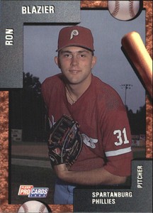 1992 Spartanburg Phillies Fleer/ProCards #1255 Ron Blazier