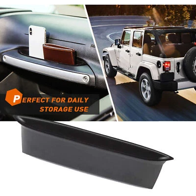 Para Jeep Wrangler JK JKU 2011-2018 pasajero mango lateral agarre bandeja de almacenamiento caja A Foto 1 de 4