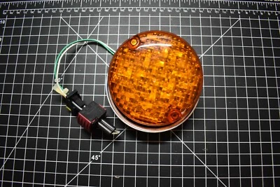 LUZ LED ÁMBAR 100mm 24VDC *VENDEDOR DE EE. UU.* MONTAJE EN PANEL Foto 1 de 2