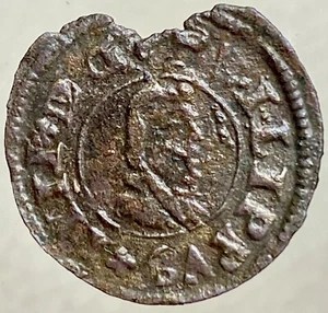 1663 Coin Spanish Empire 8 Maravedis King Philip IV 360 Years Old Rare - Picture 1 of 11