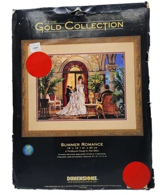 Kit de punta de aguja romance verano colección oro dimensiones 2493 nuevo 2000 artesanía Foto 1 de 4