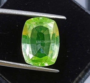 Natural Flawless Topazolite Garnet 14.55Ct Cushion Cut Certified Loose Gems 4SUE - Picture 1 of 7