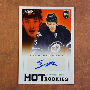 3-01-11 mx PWE. 2013-14 score hot rookies rc auto autograph #610 zach redmond - Picture 1 of 2