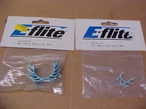 E-FLITE MOTOR HEAT SINK SET = EFLH1132 (MAIN) & EFLH1131 (TAIL) -LIGHT BLUE: BCP - Picture 1 of 2