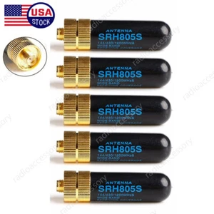 5pc SMA-F SRH805S Dual Band Antenna For Baofeng UV-5R UV-5RA UV-5RE UV-5R+ Radio - Picture 1 of 8