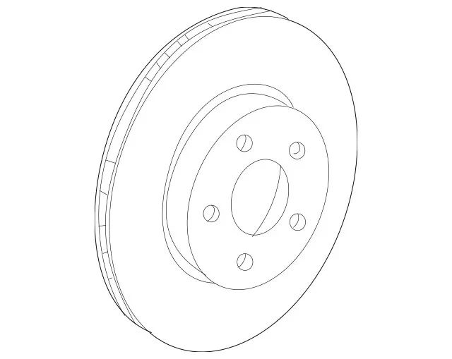Genuine Mercedes-Benz Brake Disc 204-421-36-12-90 - Image 1 of 1