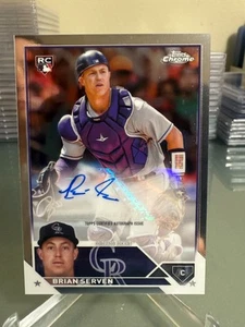 Brian Serven 2023 Topps Chrome Aggiornamento #AC-BSE RC Auto Rockies - Foto 1 di 2