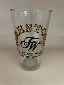 Barra de vidrio de pinta de cerveza FIRESTONE WALKER BREWING COMPANY Mancave California - Imagen 1 de 7