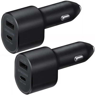 Original Samsung Galaxy S8 S9 S10+ Note 9 10 OEM Adaptive Fast Rapid Car Charger - Image 1 of 4