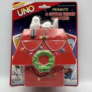 Peanuts A Charlie Brown Christmas UNO Game Snoopy's Doghouse 2007 New READ - Picture 1 of 17
