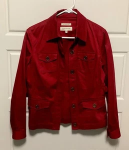 JONES NEW YORK Sport Stretch Langarm Rot Jacke Damen Gr. S - Bild 1 von 7