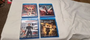 4 RESIDENT EVIL Blu-Ray Movies 1 First Apocalypse Retribution and Afterlife - Picture 1 of 2