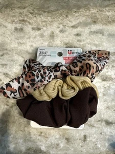 Scunci Cabello Scrunchies Colores Surtidos Leopardo Marrón Tostado Nuevo - Imagen 1 de 2