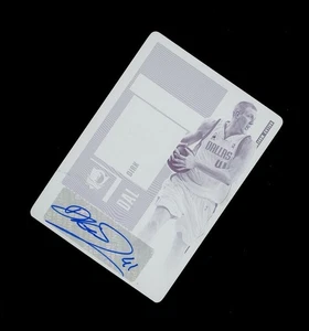 2020-21 Contenders PRINTING PLATE 1 of 1 SSP DIRK NOWITZKI AUTO 1/1 Dallas Mavs - Picture 1 of 2
