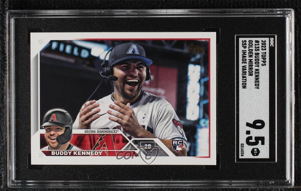 2023 Series 1 SSP Image Variation Golden Mirror Buddy Kennedy SGC 9.5 Rookie RC - Image 1 of 2