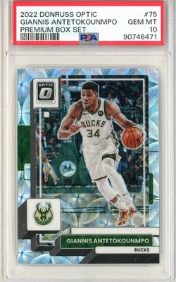 2022 Panini Optic Premium Box Set Scope Prizm /249 Giannis Antetokounmpo PSA 10 - Image 1 of 2