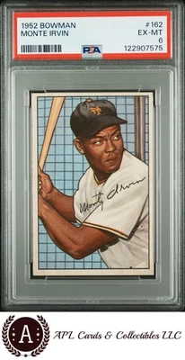Bowman #162 Monte Irvin 1952 PSA 6 Foto 1 de 2