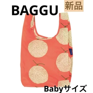 Baggu Yubari Melon Baby Size Eco Bag Foldable Washable Lightweight Used - Picture 1 of 4