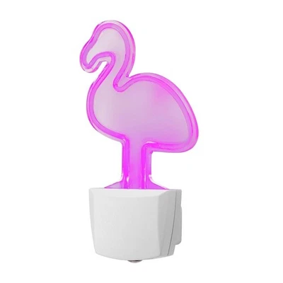 Energizer LED Flamingo Automatic Night Light Pink Dusk-to-Dawn Sensor - Image 1 of 4