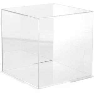 Plymor Acrylic Display Case with Clear Base (Mirror Back), 12" x 12" x 12" - Picture 1 of 1