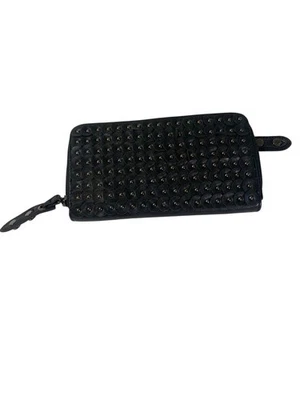 kenneth cole reaction wallet women black leather NEW cc holder zip around - Image 1 of 4