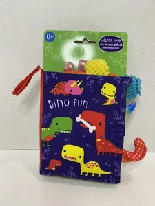 Make Believe Ideas Dino Fun Touch And Feel Crinkle Cloth Book New - Picture 1 of 3