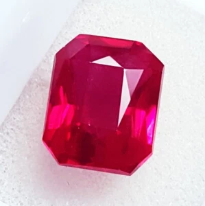 Natürlicher Rubin im Prinzessschliff lose Edelstein 10,00 ct zertifiziert mit kostenlosem Geschenk - Bild 1 von 9
