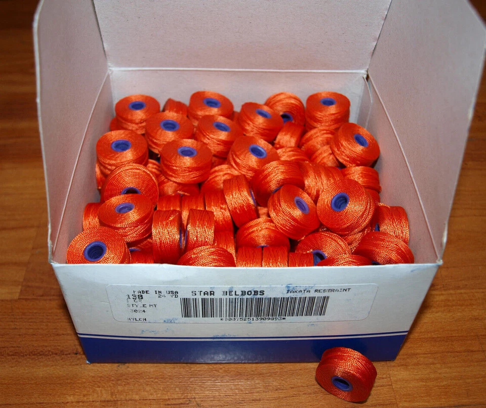 Coats Prewound bobbins 1 gross 144 pcs style M size 138 nylon made in USA  - Image 1 of 1