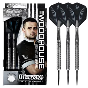 Dardos Luke Woodhouse 90% punta de acero tungsteno de Harrows - Imagen 1 de 5