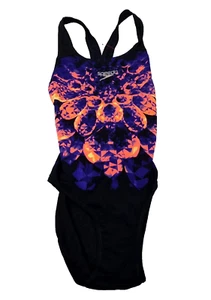 Disfraz de natación de una pieza SPEEDO para mujer Refracthaze Plmt Pbck Af UK 34" 18 - Imagen 1 de 2