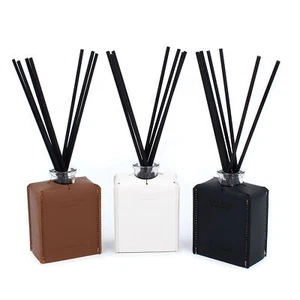 3x difusor de perfume Kyto fragancia de habitación ambientador barras de fragancia en vidrio aspecto de cuero - Imagen 1 de 3