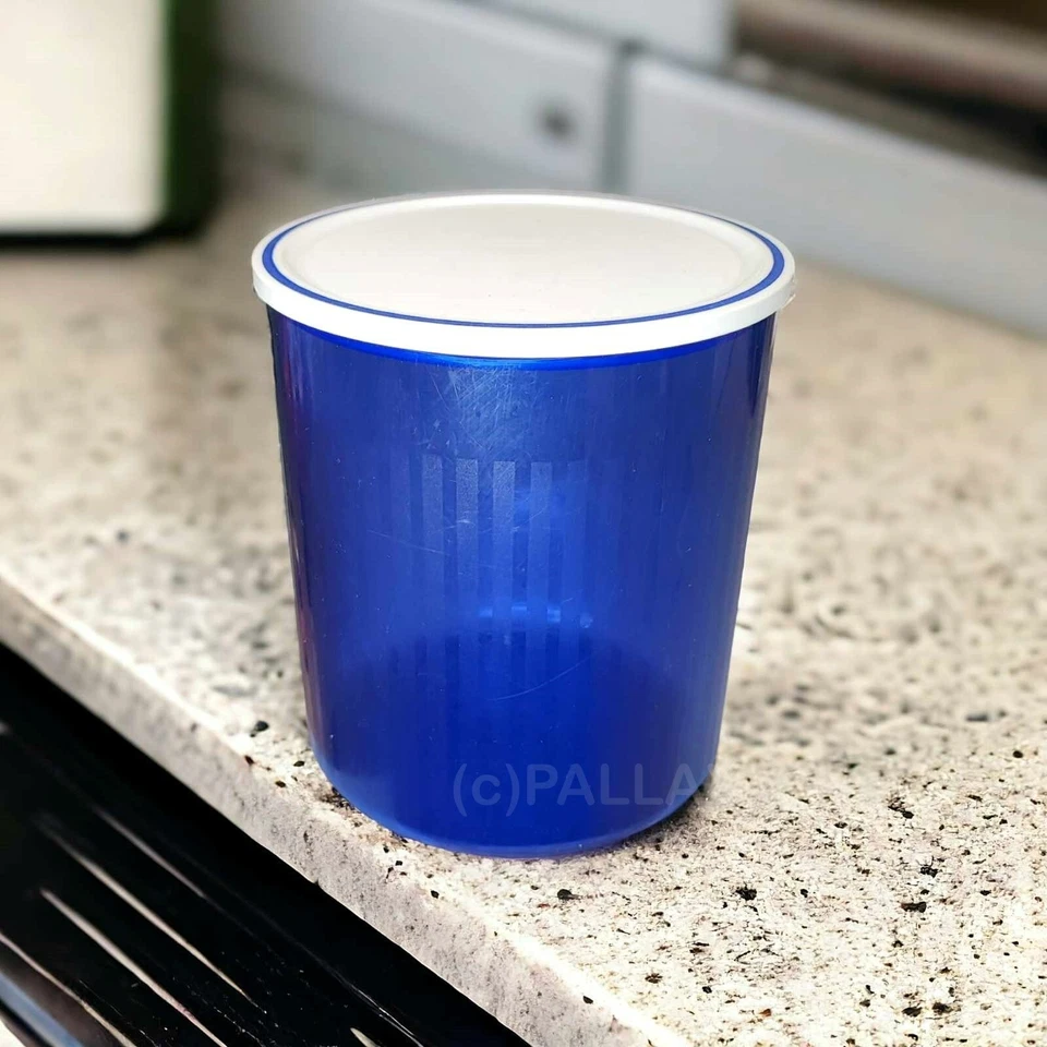 TUPPERWARE C101 PRISMA 2,0 L BLU TRASPARENTE BIANCO CONTENITORE PER DISPENSA - Immagine 1 di 2