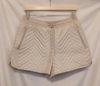 Pantalones Cortos de Esquí ATHLETA Apres Mujer Talla 6 Marrón Desnudo Cordón Resort Acolchado Puffer Foto 1 de 4