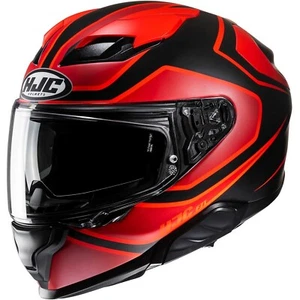 CASCO MOTO INTEGRALE FIBRA HJC F71 IDLE MC1SF BLACK RED TG L - Foto 1 di 3