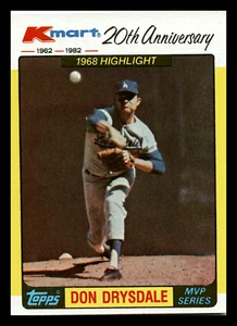 1982 Topps Kmart 20th Anniversary Don Drysdale HOF #42 NM-MINT - Picture 1 of 2