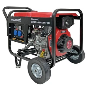 MATRIX Notstromaggregat Stromerzeuger Stromgenerator Diesel PG4000D 3kW - Bild 1 von 9