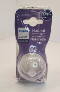 PHILIPS Avent Natural Response Baby Bottle Nipple Natural Flow 4pk, FLOW 2, 0M+ - Picture 1 of 4