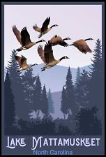 Travel Poster 20 x 30 Visit Mattamuskeet National Wildlife Refuge N. carolina