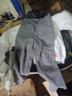 Pantalones de pana vintage Super Cord talla 10 niños gris pierna recta JC Penney Foto 1 de 3