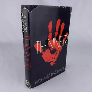 THINNER Richard Bachman Stephen King 1st Ed/5th Print Hardcover DJ 1984 NAL - Bild 1 von 12