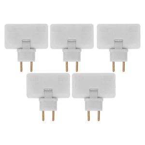 5 X EU Socket Converter Cordless 180°Extension 1 To 3 EU Plug Adapter 110‑250V - Picture 1 of 23