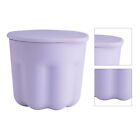 (Purple)Makeup Brush Cleaner Cup PP TPR Compact Cosmetic Brush Washer Mat Eco