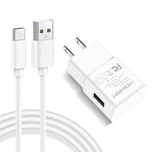 2A Wall Charge USB Hub Wall Home Charger Power Adapter & 10FT USB-C Cable Cord - Picture 1 of 21